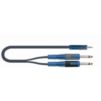 Quik Lok RKSA/140-2 stereo 3.5mm to 2 mono 6.3mm - 2m 